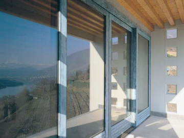 ALU 90 BRONZE - Lift and slide wood-bronze patio door by CARMINATI SERRAMENTI - view 3